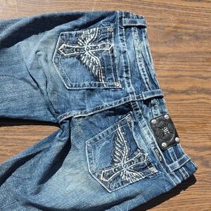 Miss Me Bermuda Shorts With Embroidered Pockets